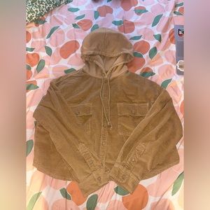 american eagle corduroy cropped jacket NWOT